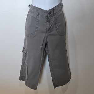 Dockers Mid Rise Curvy Gray Capri Pants